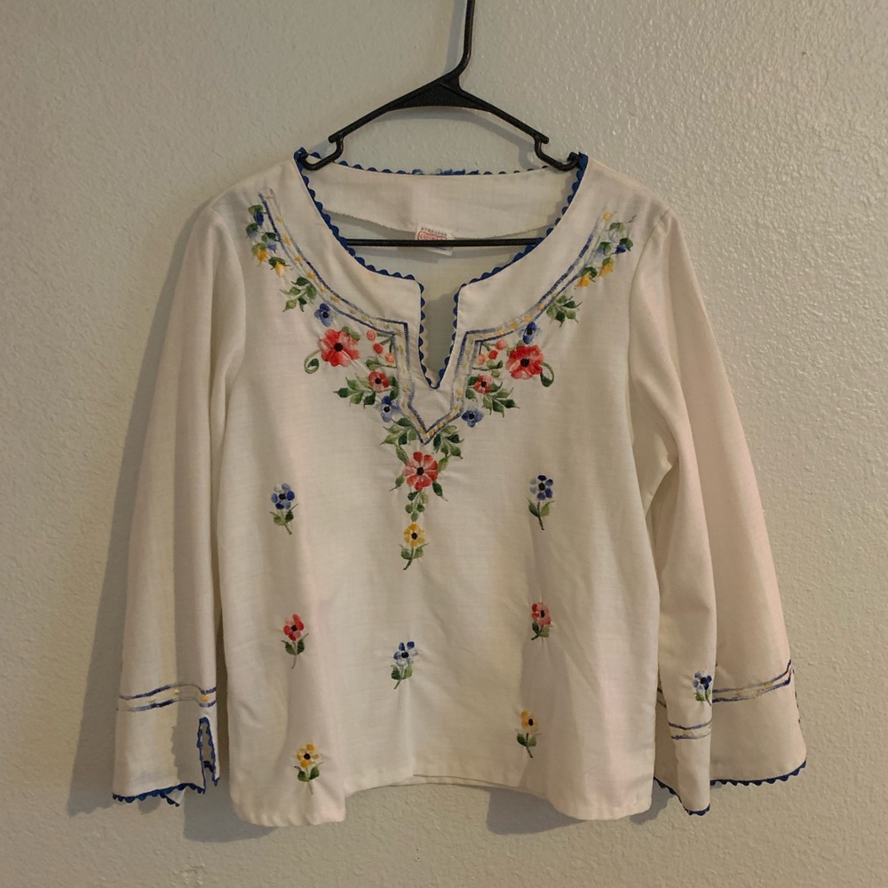 Floral Embroidered Top